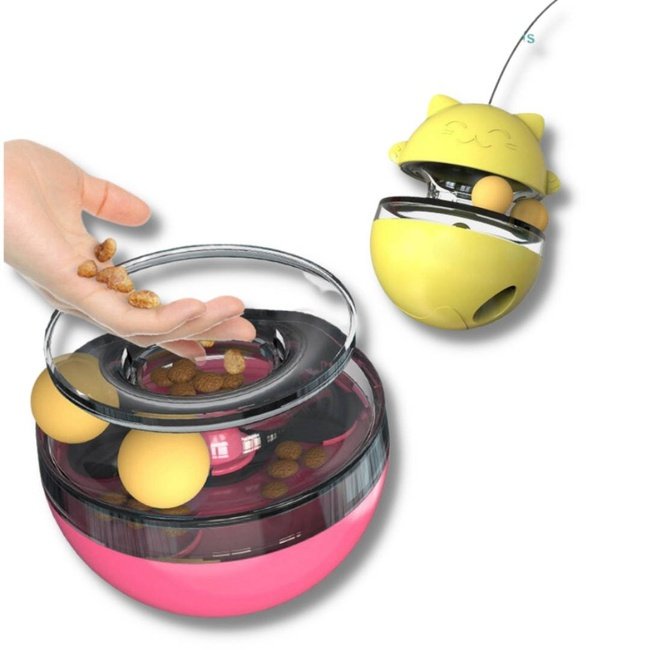 Interaktivna mačja igrača z dozirnikom za hrano